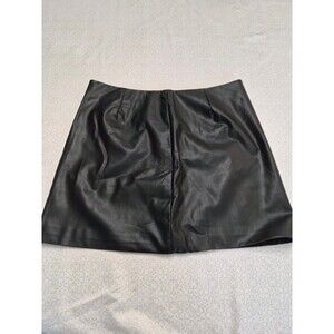 Cotton On Faux Leather Black Skirt